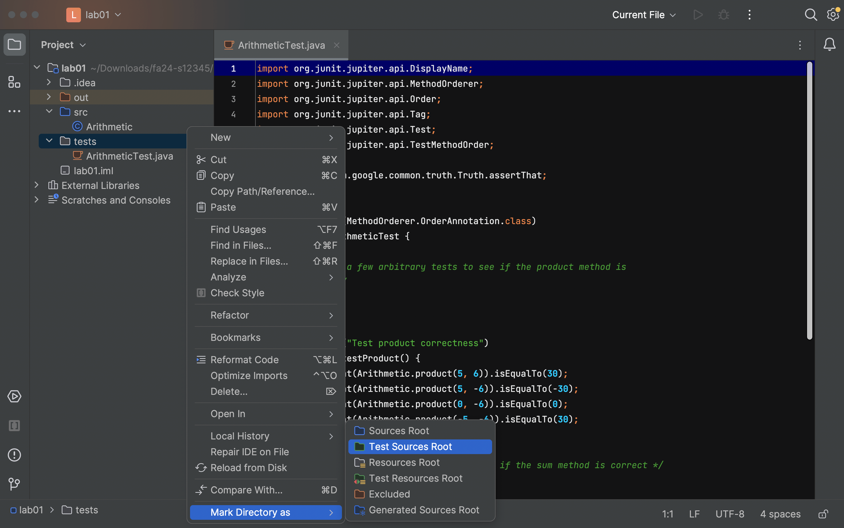 IntelliJ WTFS CS 61B Spring 2025