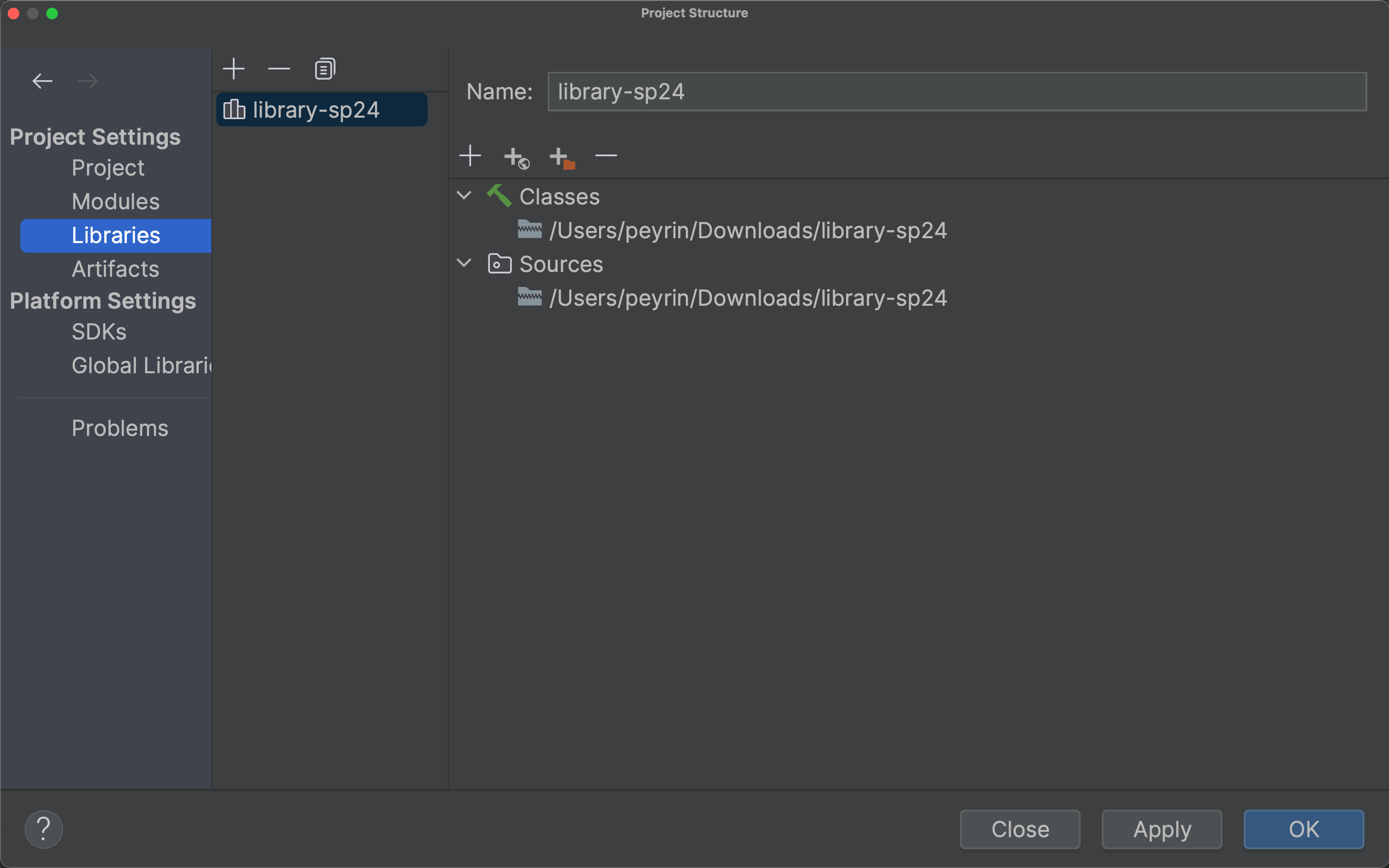 IntelliJ Missing Javalib Fixed